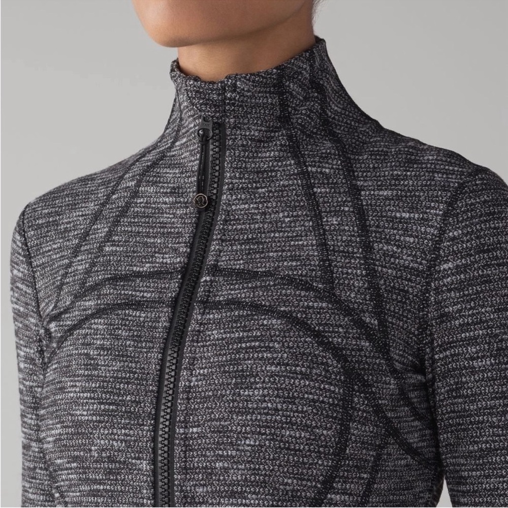 Lululemon Define Jacket in Coco Pique Black White Size 8